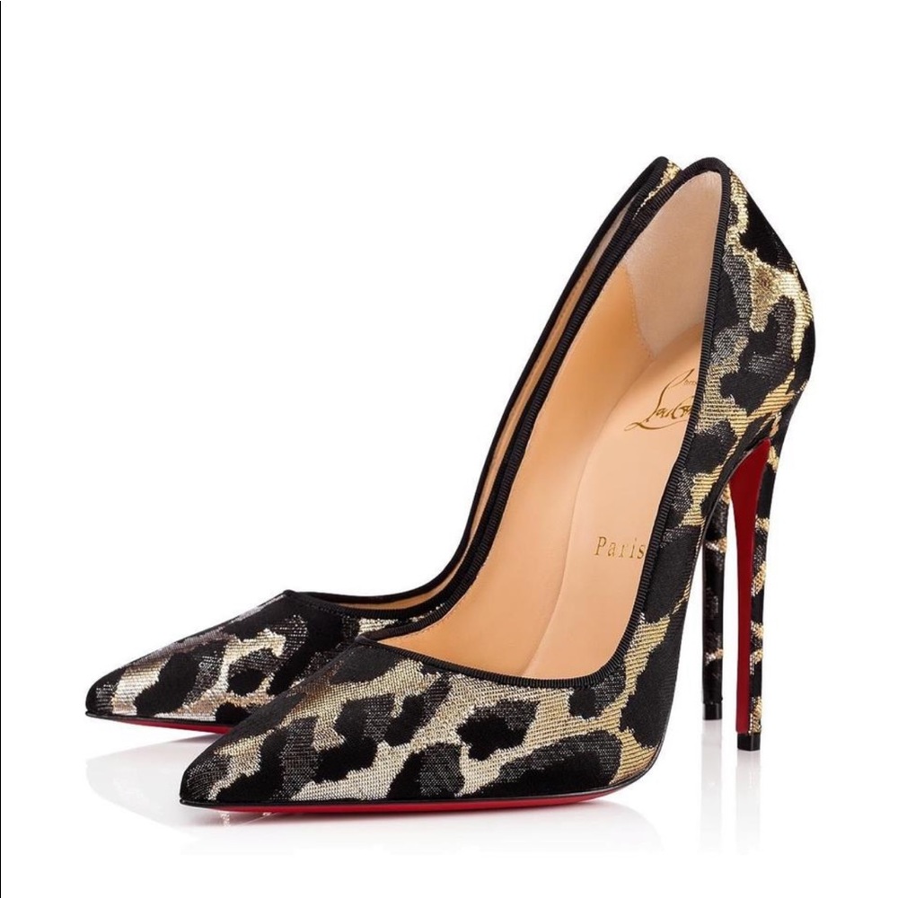 CHRISTIAN LOUBOUTIN SO KATE 120 LUREX FELINE 35